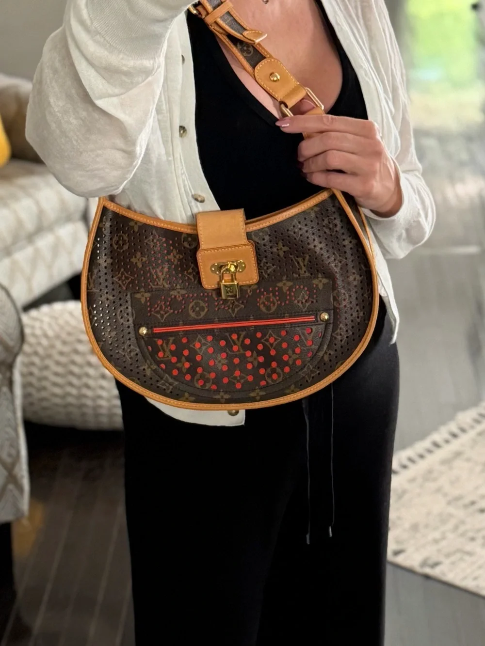 Louis Vuitton Monogram Perforated orig purchased from Von Maur trunk show